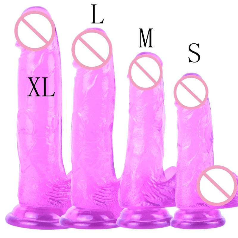 Giant Long Jelly Dildo Penis Sex Toy Women Gay Rubber Dick Unisex - fromasia2america.shop