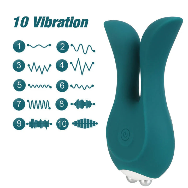 Sexy Rabbit Ear Pocket Vibrator for Women Nipple Clamps Anal Plug Female Masturbator - fromasia2america.shop