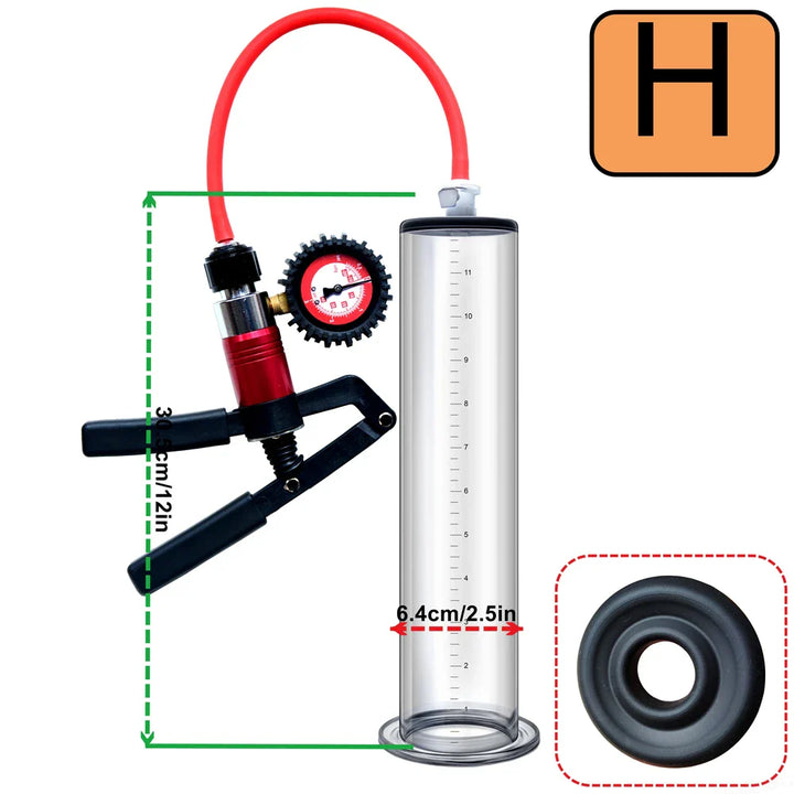 Acrylic Penis Pump Vacuum Pump Manual Penis Enlarger - fromasia2america.shop