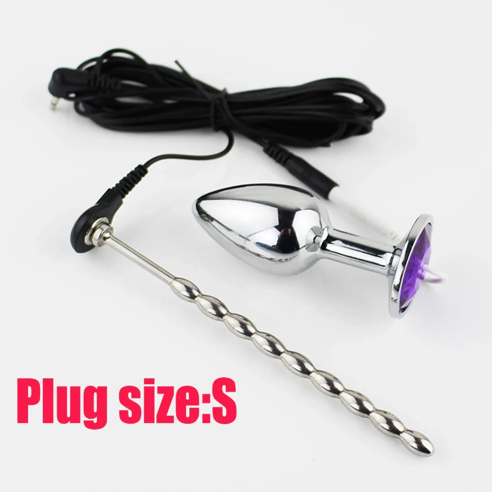 50 Kinds Electric Shock Butt Plug,Bdsm Electro Anal Sex Toy,E-stim Jump Egg Dildo Vibrator - fromasia2america.shop