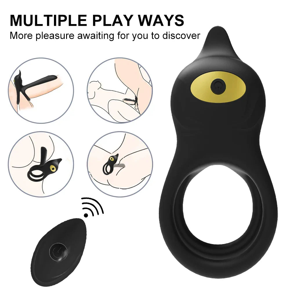 Penis Ring Cock Vibrator Sex Toys For Couple Men Peni Sleeve - fromasia2america.shop