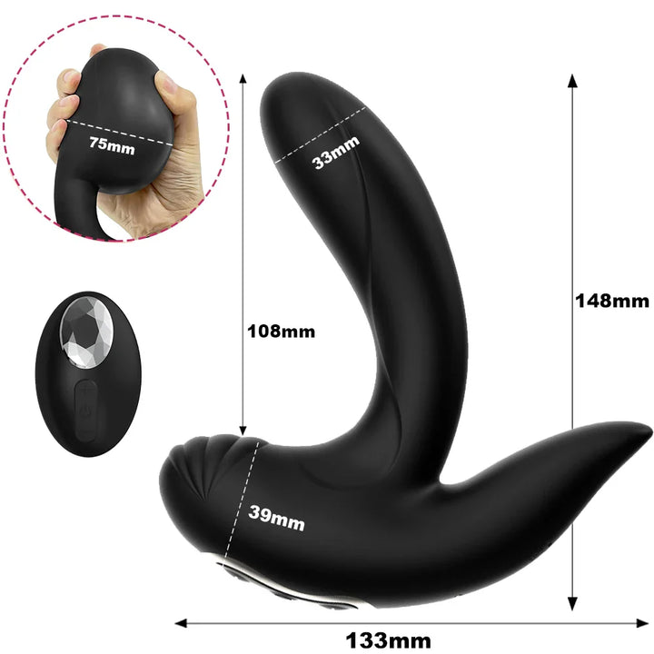 Big Anal Plug Vibrator Inflatable Male Prostate Massager Butt Plug Dildo Vibrator For Men Gay Bdsm Toys - fromasia2america.shop