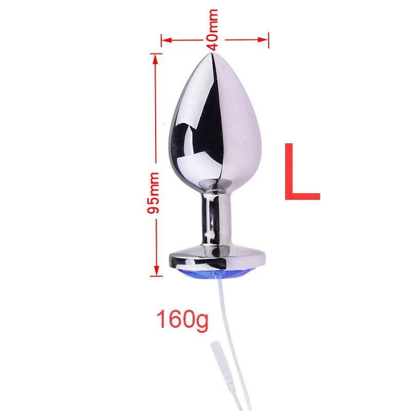 Adults Electro Shock Pulse Anal Butt Plug Electric Vaginal Plug Jump EggsFor Woman - fromasia2america.shop