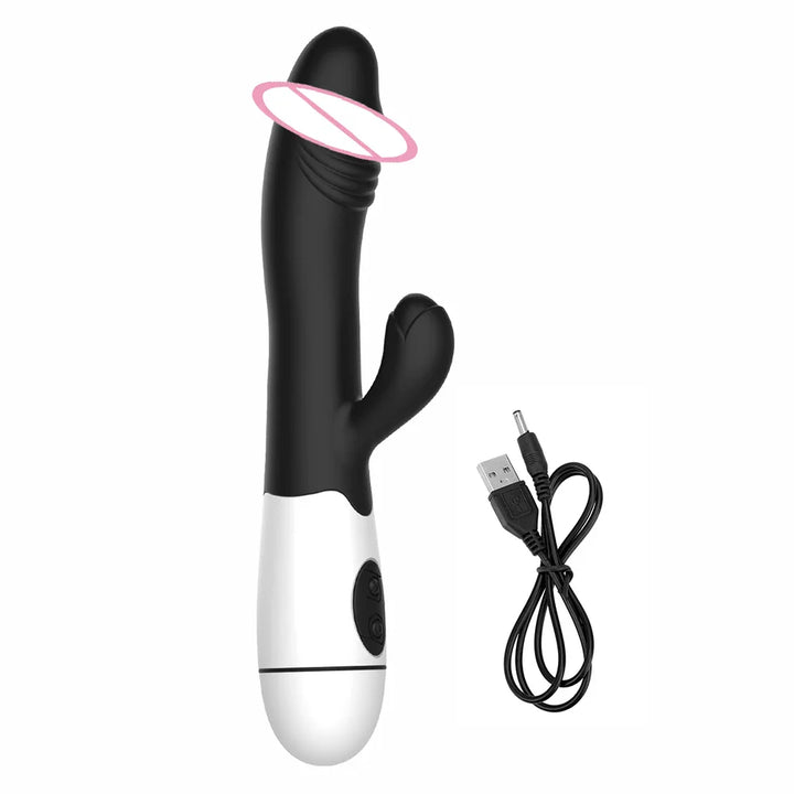 30 Frequency Rabbit Vibrator Dual Vibrating Erotic Anal Vagina For Women G-spot Masturbator - fromasia2america.shop