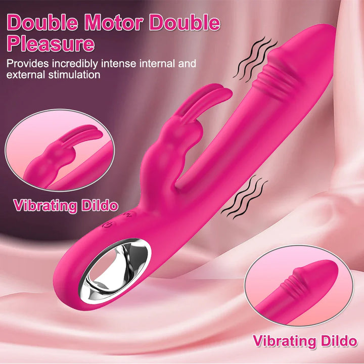 Dildo Rabbit Vibrator for Women Powerful G Spot Vibrators Nipple Clitoris - fromasia2america.shop