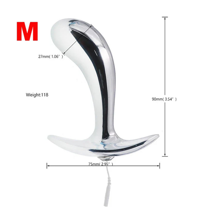 Male Sex Therapy Butt Plug Metal Urethral Dilator Anal Expander Toys for Men - fromasia2america.shop