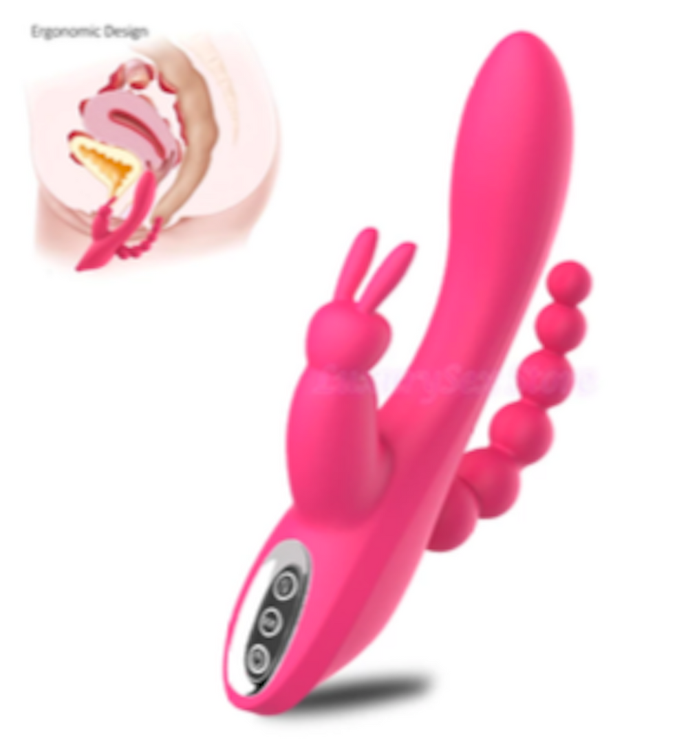 Rabbit Ears Vibrator Clit Stimulation Dual Motor Double Anal Sex Toy For Women Adult Sex Toy Store - SexxToys.Shop