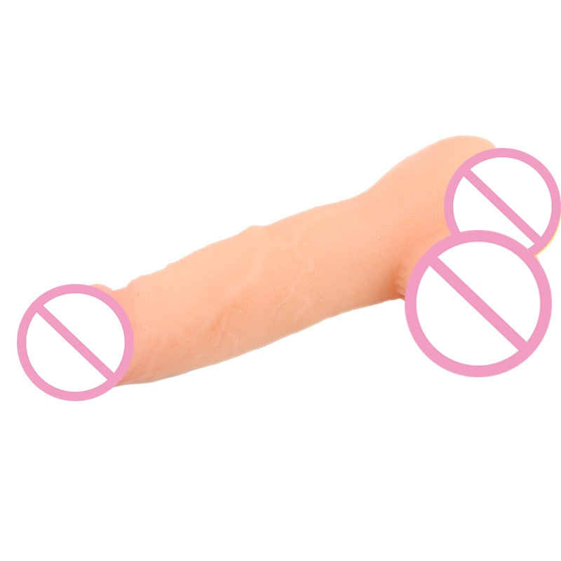 20 cm Realistic Dildo Sex Toy Real Vagina Pocket Pussy Masturbator For Men or Women (2 in 1)