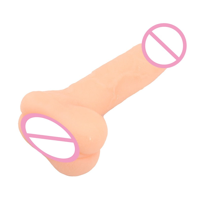 20 cm Realistic Dildo Sex Toy Real Vagina Pocket Pussy Masturbator For Men or Women (2 in 1)