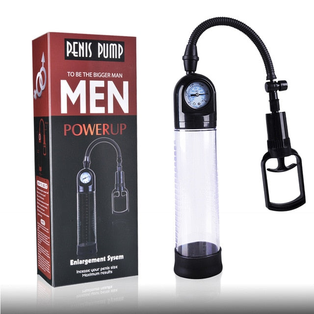Effective Penis Pump Vacuum Enlarger Enlargement Trainer Sucking Vibrator Vacuum Pump For Men Masturbation Adult Sex Toy Store - SexxToys.Shop