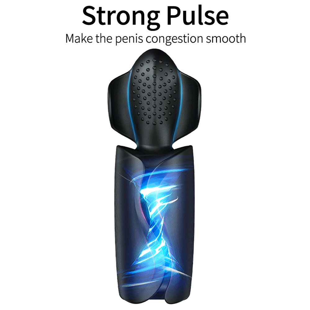 Blowjob Masturbator Delay Trainer Electric Pulse Vibrator Automatic Oral Climax Glans Massager For Men Adult Sex Toy Store - SexxToys.Shop