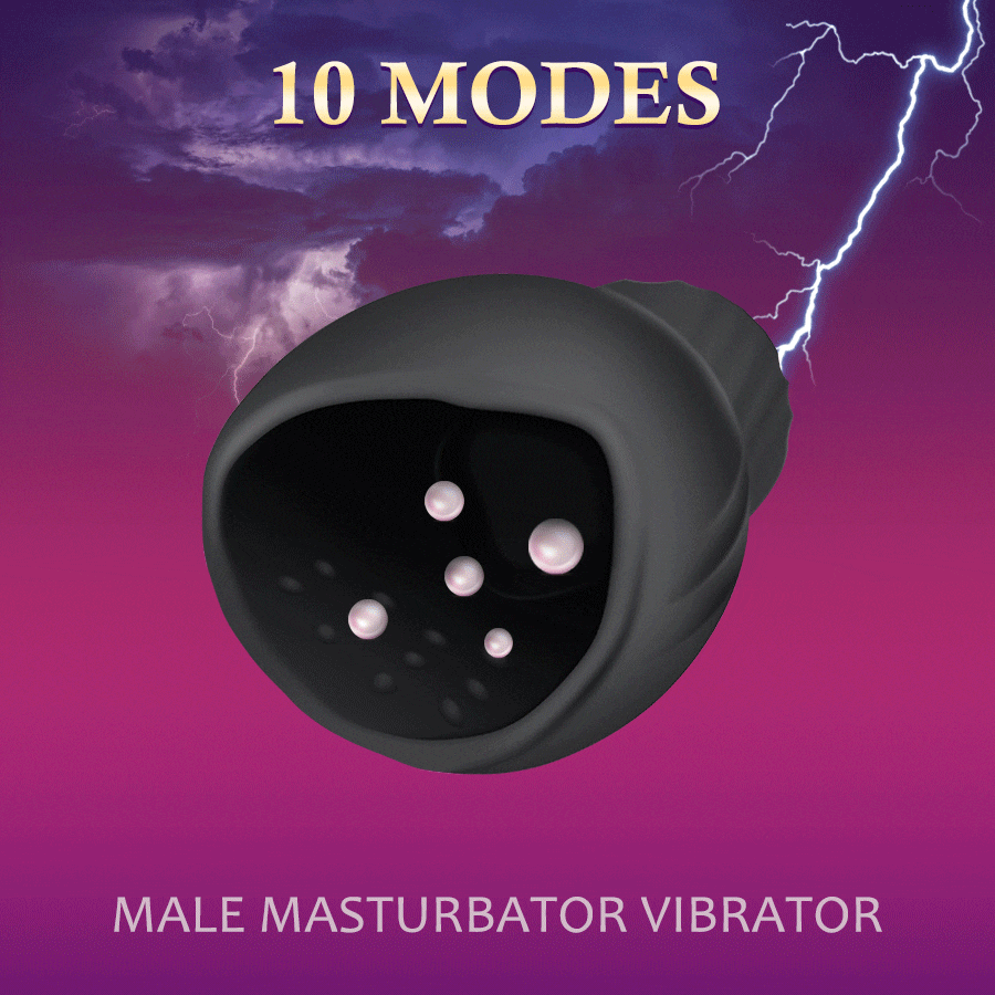 10 Modes Penis Ejaculation Delay Trainer Male Masturbator Vibrator For Men Adult Sex Toy Store - SexxToys.Shop
