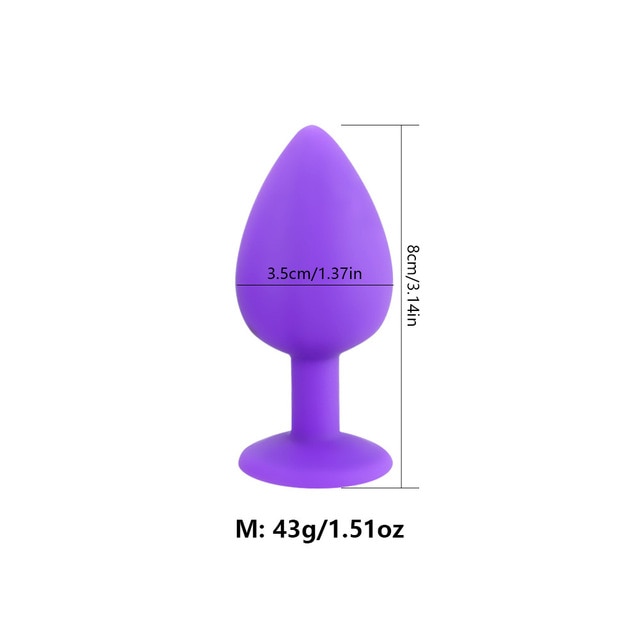 Anal Butt Plug Silicone Dildo G-spot Stimulator For Men or Women Adult Sex Toy Store - SexxToys.Shop