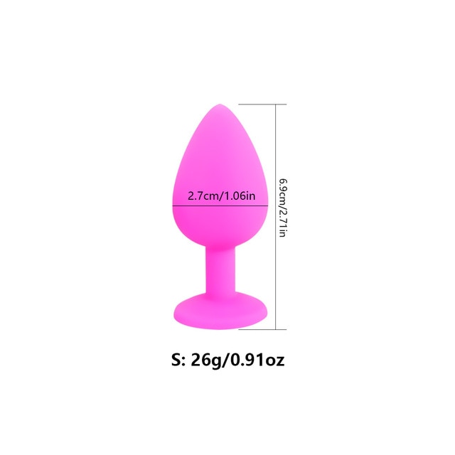 Anal Butt Plug Silicone Dildo G-spot Stimulator For Men or Women Adult Sex Toy Store - SexxToys.Shop