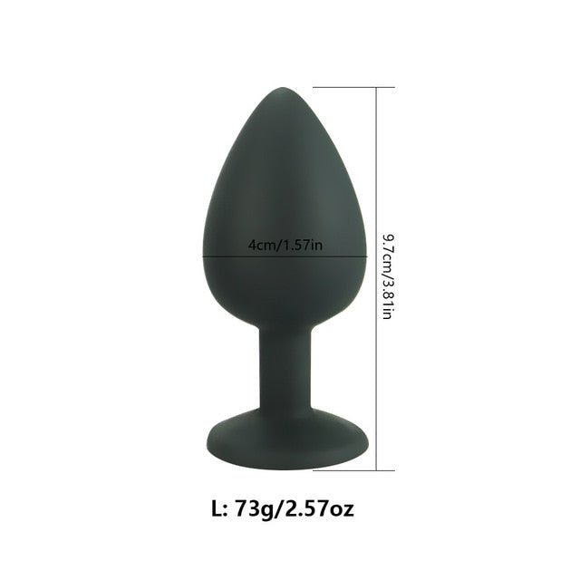 Anal Butt Plug Silicone Dildo G-spot Stimulator For Men or Women Adult Sex Toy Store - SexxToys.Shop