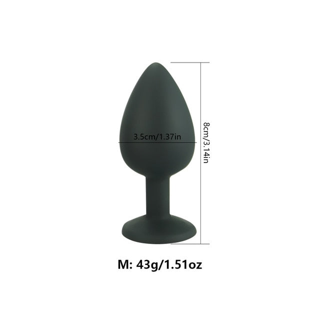 Anal Butt Plug Silicone Dildo G-spot Stimulator For Men or Women Adult Sex Toy Store - SexxToys.Shop