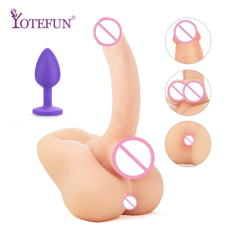Torso Dildo Doll Durable Silicone Solidity Dolls Female Masturbation Anal Toys Lifelike Penis For Men or Women Adult Sex Toy Store - SexxToys.Shop