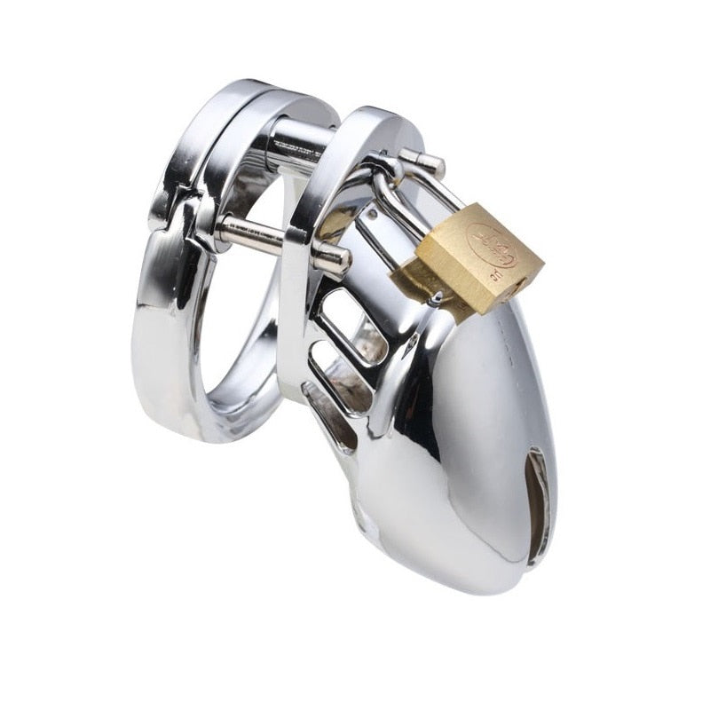 Metal Penis Lock Chastity Cage Ring For Men Adult Sex Toy Store - SexxToys.Shop
