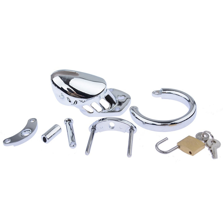 Metal Penis Lock Chastity Cage Ring For Men Adult Sex Toy Store - SexxToys.Shop