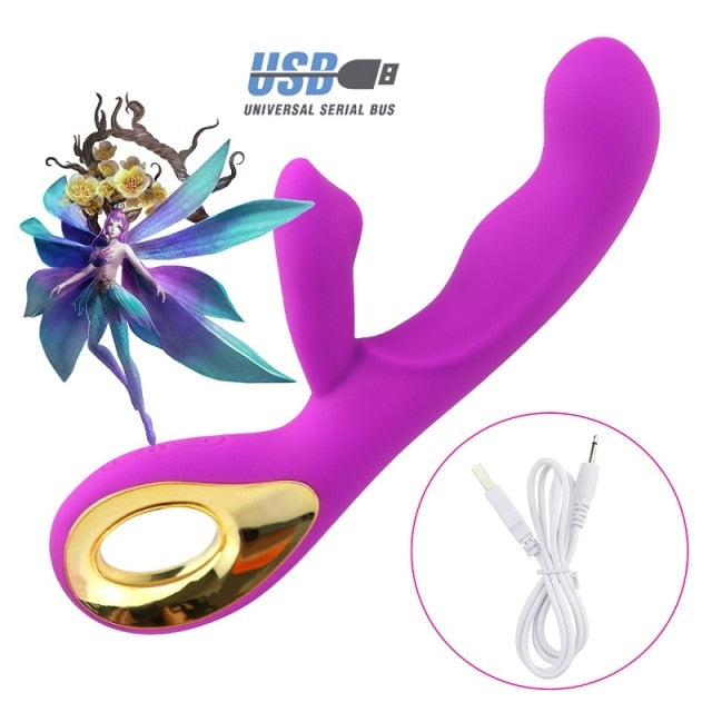 G-Spot Rabbit Vibrator 10 Modes Clitoris Stimulator Waterproof Personal Dildo For Women Adult Sex Toy Store - SexxToys.Shop