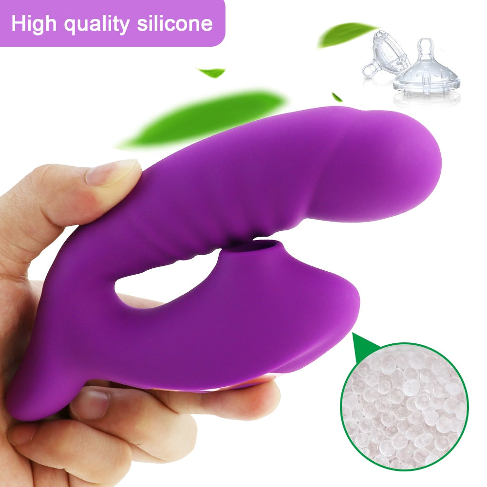 Clit Sucking Vibrator (2 in 1) Toy for Women Pleasure With Different Frequencies Adult Sex Toy Store - SexxToys.Shop