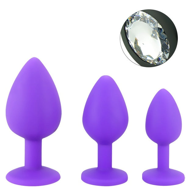 Anal Butt Plug Silicone Dildo G-spot Stimulator For Men or Women Adult Sex Toy Store - SexxToys.Shop