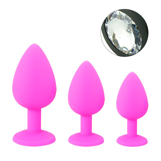 Anal Butt Plug Silicone Dildo G-spot Stimulator For Men or Women Adult Sex Toy Store - SexxToys.Shop