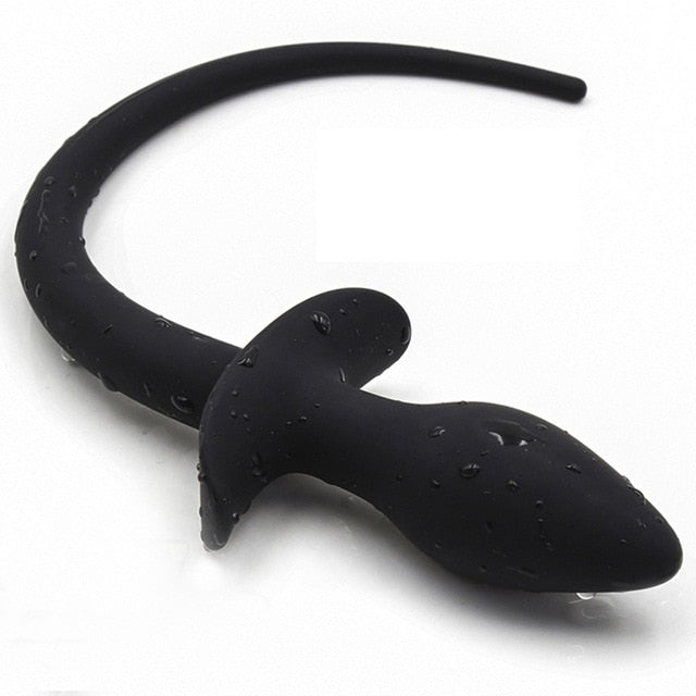 BDSM Bondage Puppy Play Set, Adult Sex Accessories Short Butt Plug Tails Silicone Dog Bone Ball Gag, Silicone Anal Tail Cosplay Apparel For Men or Women Adult Sex Toy Store - SexxToys.Shop
