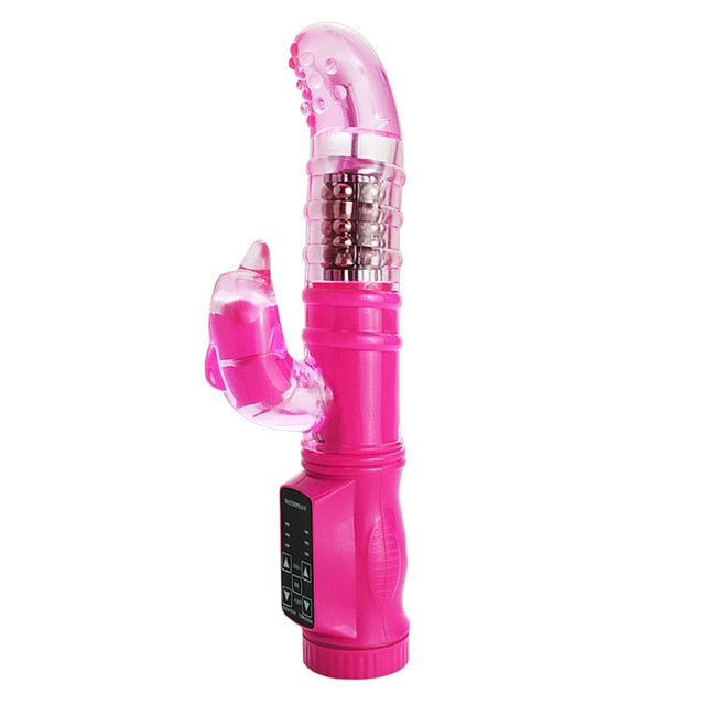 G-Spot Rabbit Vibrator Rechargeable Rotation 12 Speeds Waterproof For Women Adult Sex Toy Store - SexxToys.Shop