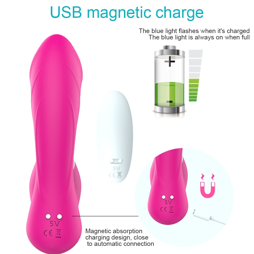 Blowjob Dildo Clitoris Sucker Wearable Vibrating Panties Vibrator G-Spot Clit Stimulator For Women Adult Sex Toy Store - SexxToys.Shop