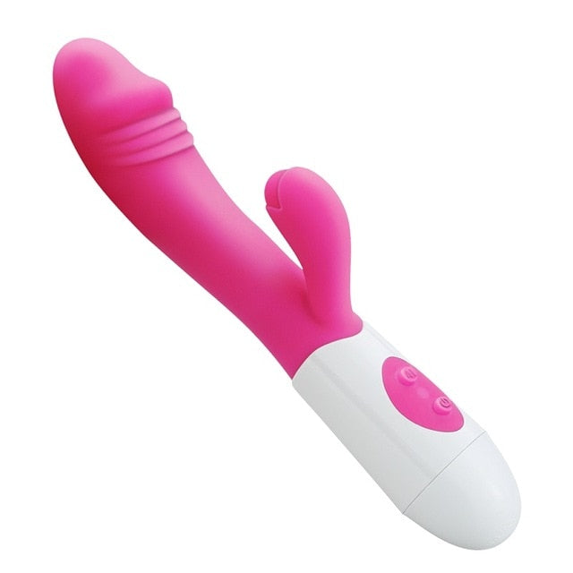 G Spot Dildo Rabbit Vibrator Dual Vibration Silicone Waterproof Vagina Clit For Women Adult Sex Toy Store - SexxToys.Shop
