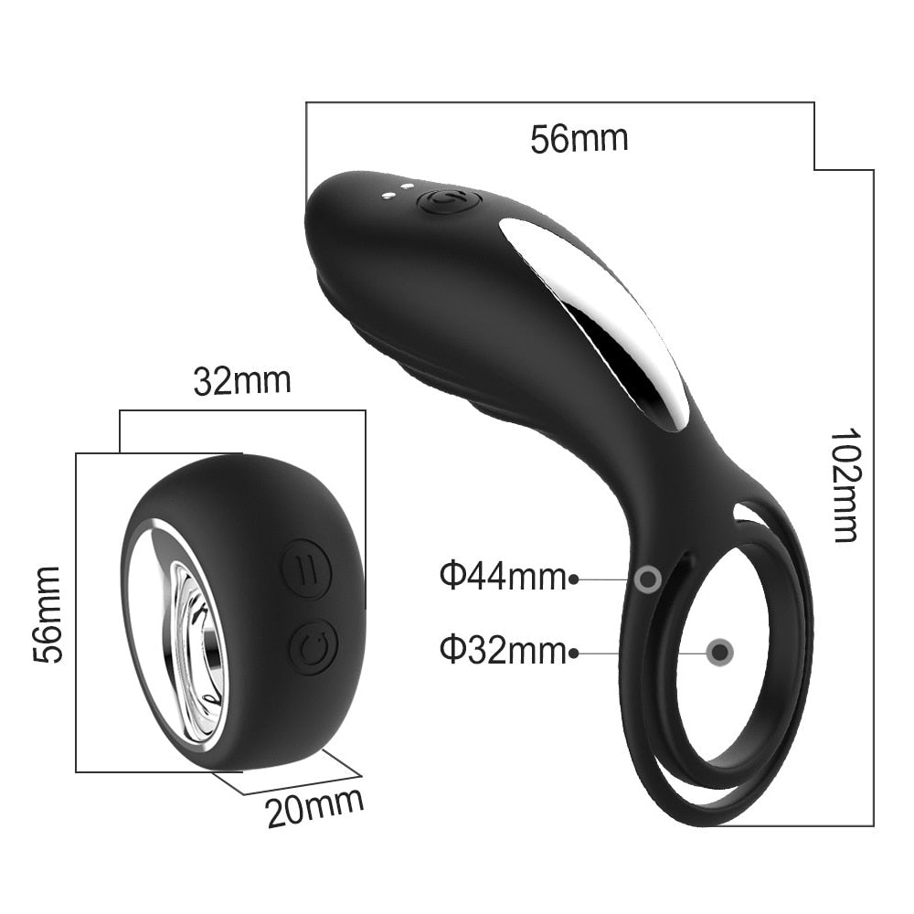 Vibrating Cock Ring Clitoris Stimulation Vibrator Sex Toy for Couples Delay Ejaculation For Men Adult Sex Toy Store - SexxToys.Shop