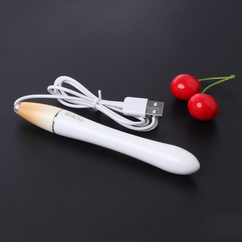 USB Heating Penis Rod For Male Masturbation Warming Sex Toy Vibrator For Men Adult Sex Toy Store - SexxToys.Shop