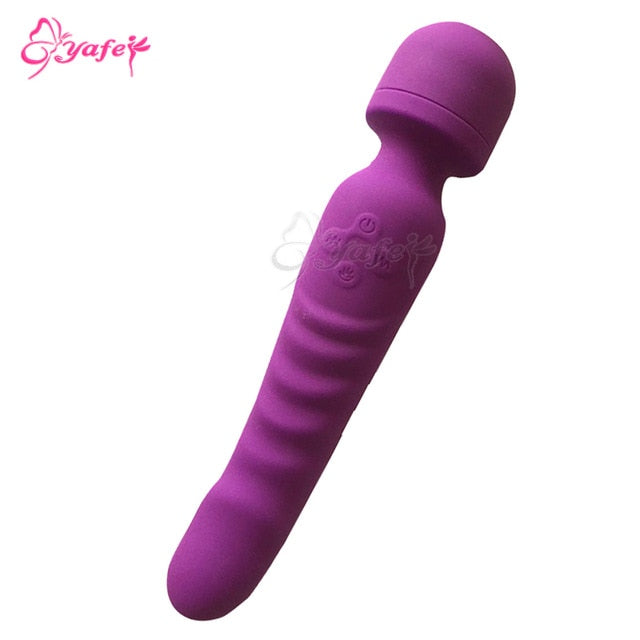 Heating Vibrator AV Wand Massager Waterproof Soft Dildo G-Spot Clitoris Stimulator For Women Adult Sex Toy Store - SexxToys.Shop