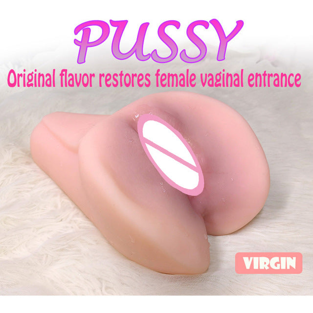 Real Pussy Male Masturbator Realistic Vagina Silicone Pocket Pussy Sex Virgin Sucking Cup For Men Adult Sex Toy Store - SexxToys.Shop