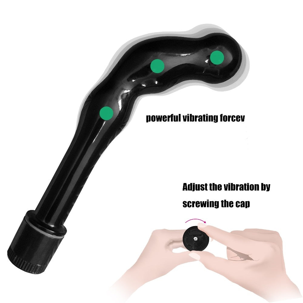 Vibrating Prostate Massager Male Masturbator Men Gay Women Anal Butt Plug Anus G-Spot Vibrator For Men or Women Adult Sex Toy Store - SexxToys.Shop