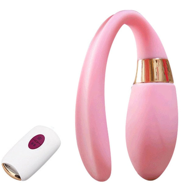U-Shape Wireless Erotic G-Spot Vibrator Anal Bullet Clit Massager For Women Adult Sex Toy Store - SexxToys.Shop