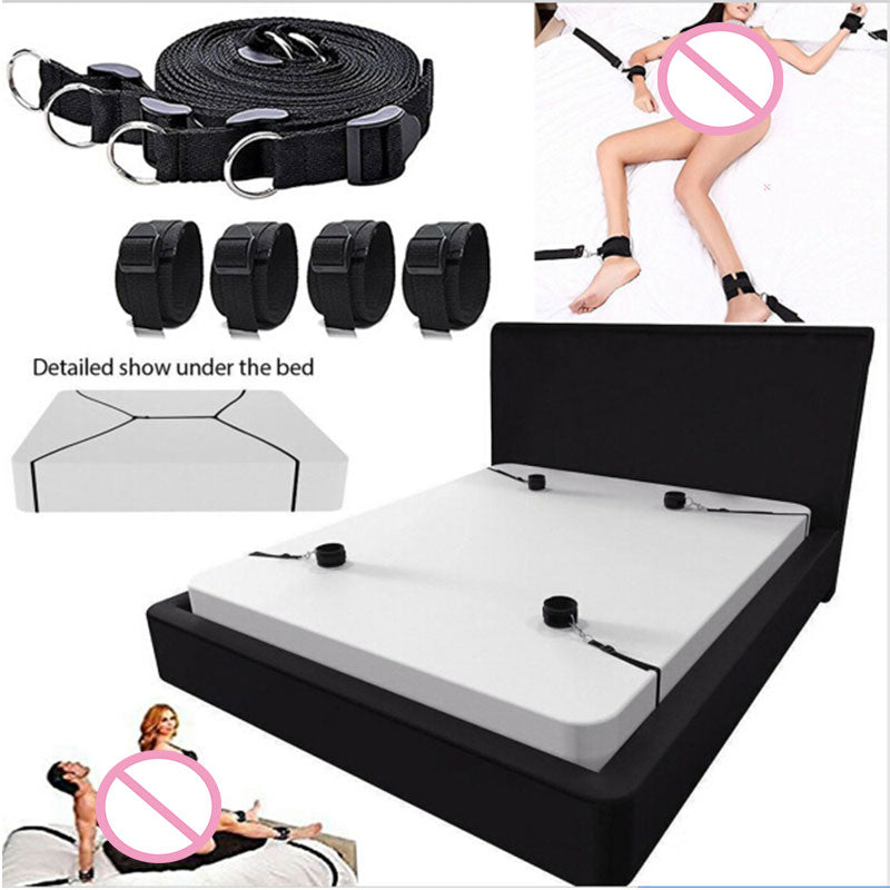 BDSM For Woman Couples Handcuffs Bondage Set Under Bed Restraint Strap System Adults Wrists & Ankle Cuffs Adult Sex Toy Store - SexxToys.Shop