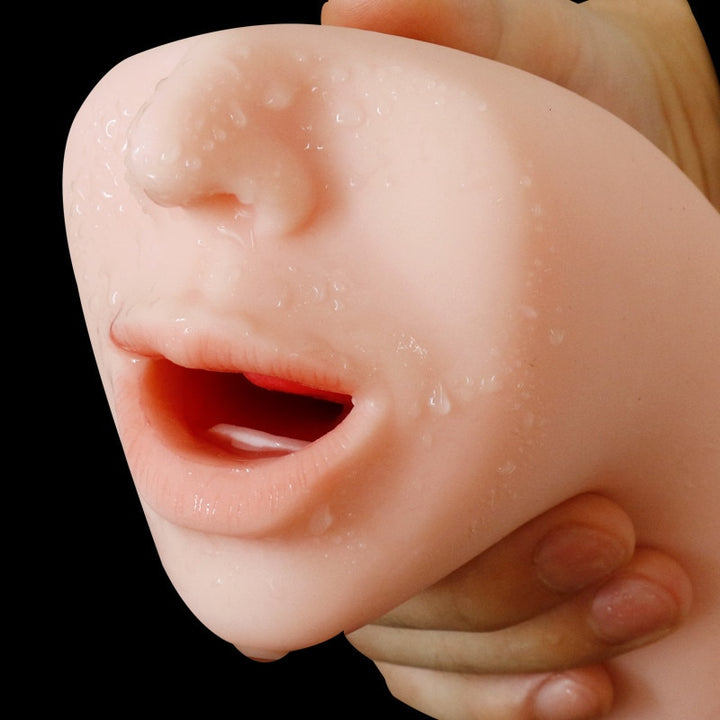 Real Feeling 3D Deepthroat Masturbator Oral Pocket Pussy with Tongue For Men Adult Sex Toy Store - SexxToys.Shop