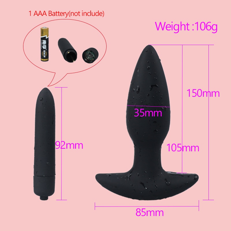 Anal Butt Plug Vibrator Prostate Massager Adult Erotic Sex Toy Adult Sex Toy Store - SexxToys.Shop