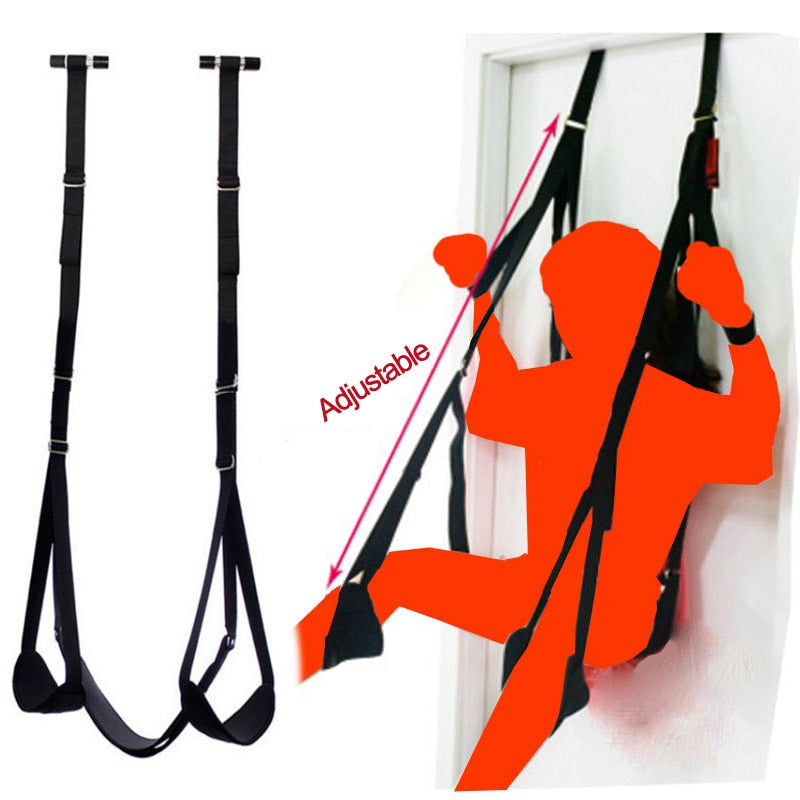 Couples Sex Swing Soft Seat And Leg Pad Indoor Sex Love Flirt Erotic Hanging Door Swing Adult Sex Toys Sex Furniture Fetish BDSM For Men or Women Adult Sex Toy Store - SexxToys.Shop