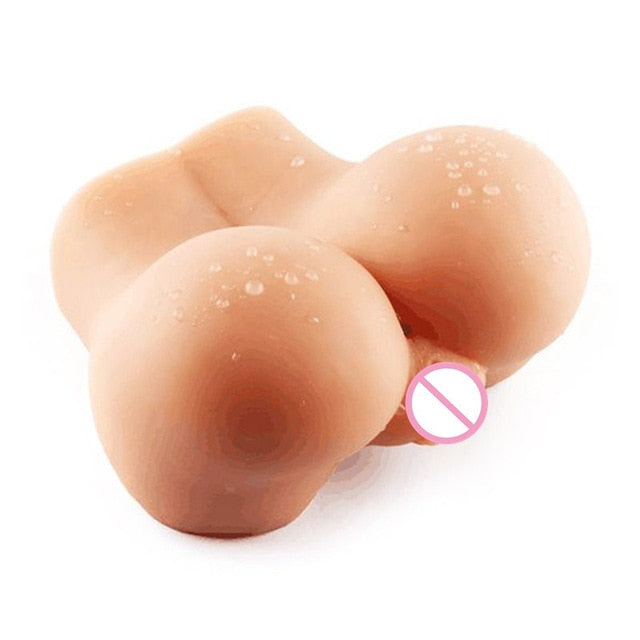 Realistic Vagina & Big Buttocks Realistic Pussy Male Masturbator Elastic Silicone Sex Doll Erotic Sex Toy For Men Adult Sex Toy Store - SexxToys.Shop