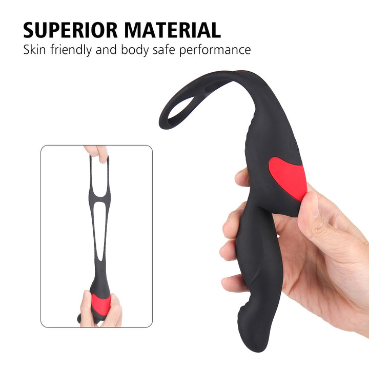 Anal Sex Toy Gay Sex Product Prostate Sex Erection Cock Massager With Delay For Men Adult Sex Toy Store - SexxToys.Shop