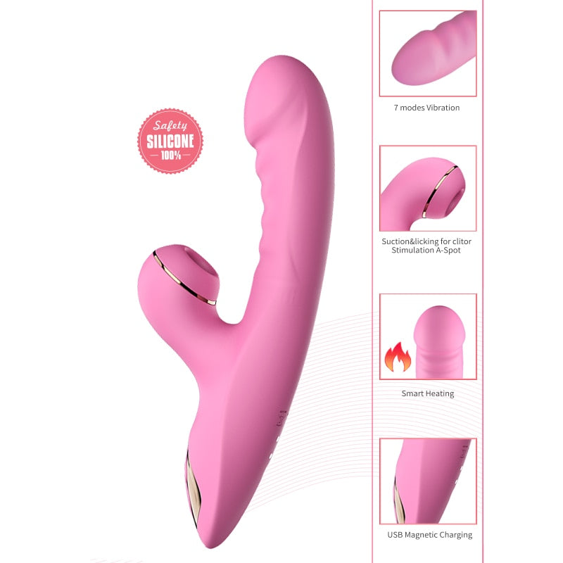 Sucking Clitoris Stimulator Tongue Licking Vibrator For Women Adult Sex Toy Store - SexxToys.Shop