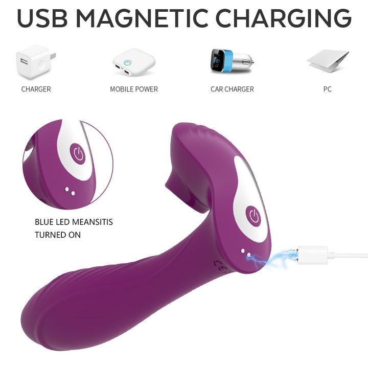 Remote Control Sucking Dildo Vibrator Massager 10 Speeds Oral Suction Clitoris Stimulator for Women Adult Sex Toy Store - SexxToys.Shop