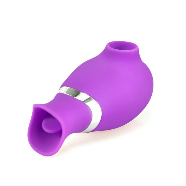 Sucking Vibrator Stimulator Licking Tongue 2 in 1 Female Sucker Vibrating Egg For Women Adult Sex Toy Store - SexxToys.Shop