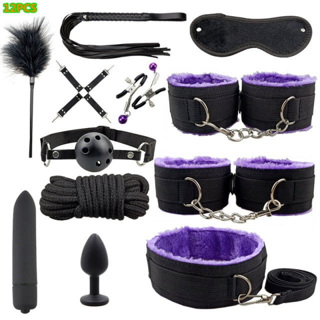 BDSM Adult Games Sex Toys G Spot Dildo Vibrator Butt Anal Plug Whip Kits Bondage Gear For Men or Women Adult Sex Toy Store - SexxToys.Shop