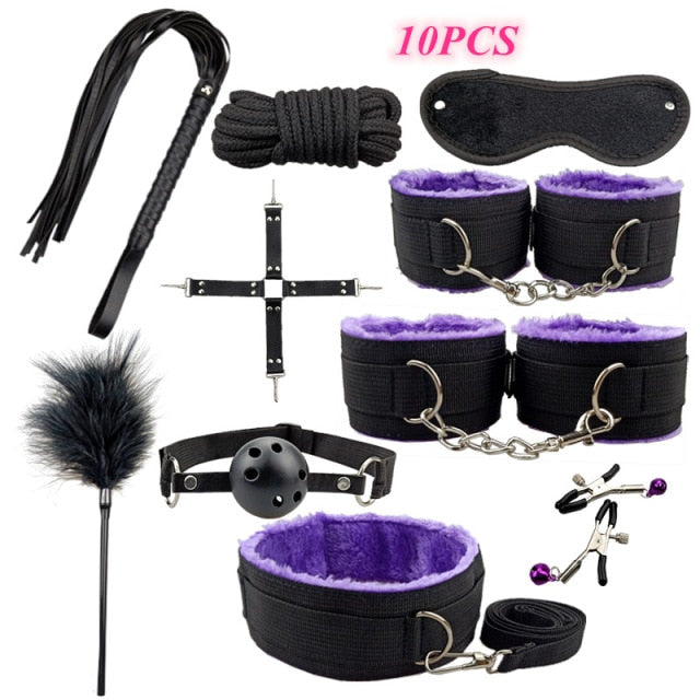 BDSM Adult Games Sex Toys G Spot Dildo Vibrator Butt Anal Plug Whip Kits Bondage Gear For Men or Women Adult Sex Toy Store - SexxToys.Shop