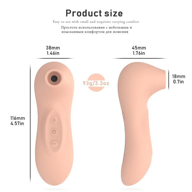 Clit Sucker Vibrator Vagina Stimulator Licking Female Blowjob Nipple Massager Masturbator For Women Adult Sex Toy Store - SexxToys.Shop