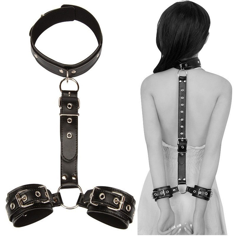 Sexy Handcuffs Collar Adult Games Fetish Flirting Bdsm Sex Bondage Rope Slave Sex Toys For Woman Couples Gay Erotic Accessories For Men or Women Adult Sex Toy Store - SexxToys.Shop